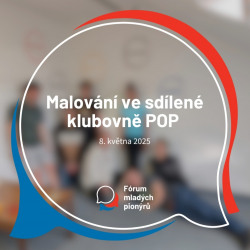Malování ve sdílené klubovně POP