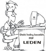 Úřední hodiny kanceláře POP – LEDEN