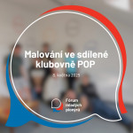 Malování ve sdílené klubovně POP