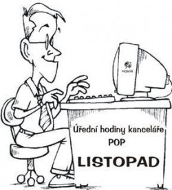 Úřední hodiny kanceláře POP v LISTOPADU