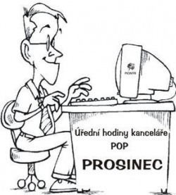 Úřední hodiny kanceláře POP v PROSINCI