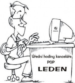 Úřední hodiny kanceláře POP – LEDEN