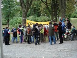 Park ve Šternberku obsadily děti a jejich rodiče